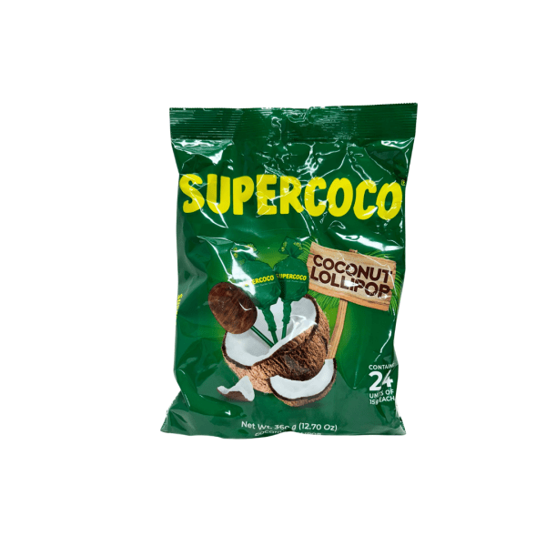 LSW10 - Supercoco Coconut Lollipop  24 (24 x 15 gr)