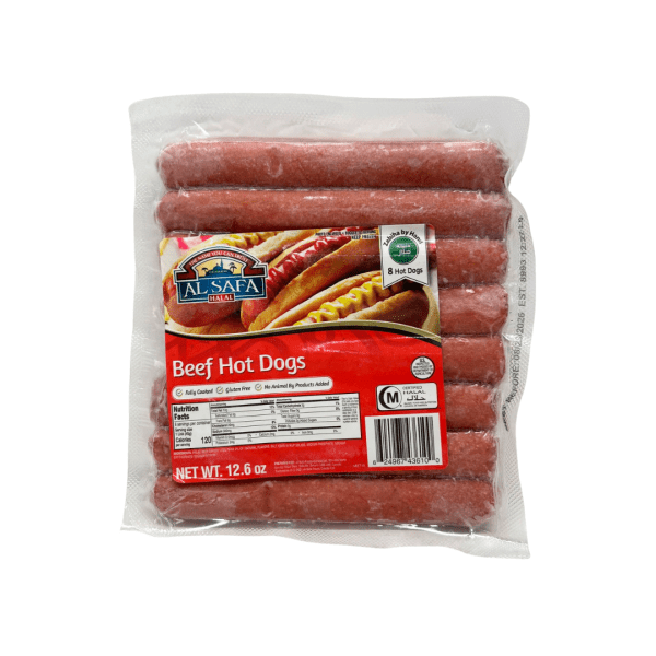 MF19H - Al Safa Beef Hot Dogs 12 x 12.6 oz