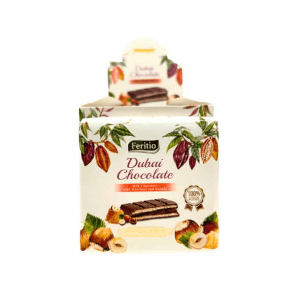 SW0907 - Feritio Hazelnut  Dubai Chocolate Bars 81 x 80 gr
