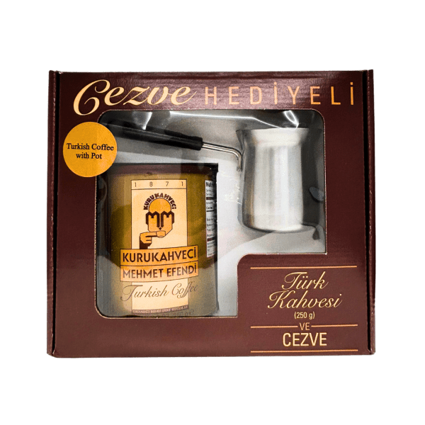 T19A - Gift Set  Mehmet Efendi w/ Coffee Pot Coffee 10 x 250 g