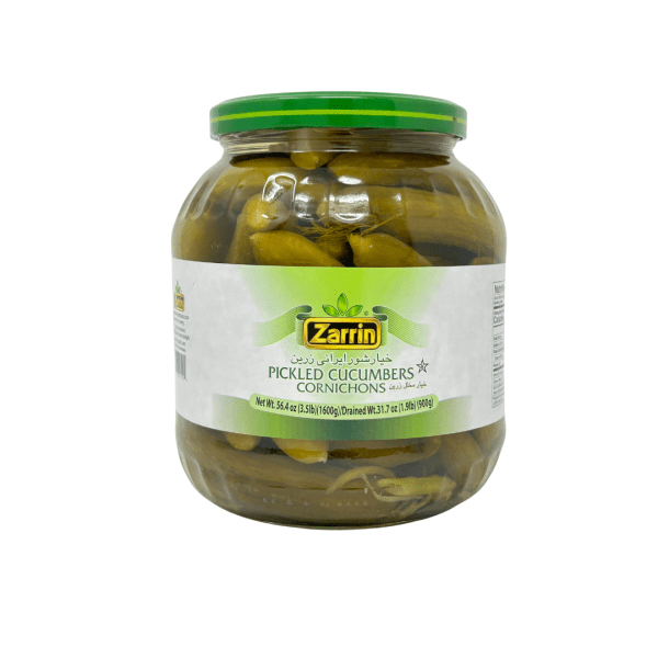 PK30C - Zarrin JARS 1600 G Pickled Cucumber 6 x 56 oz.