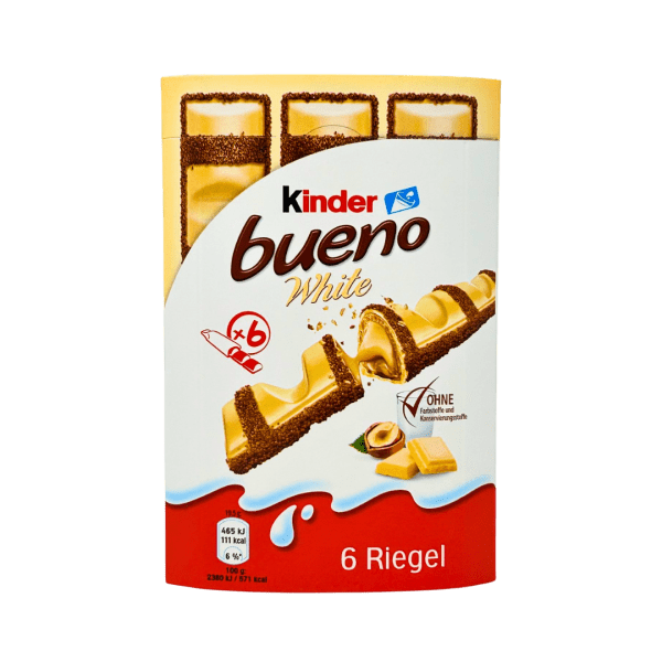 SW0504 - White Kinder Bueno Riegal 27 x 117g
