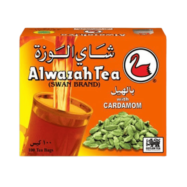 T34B - Alwazah Black Tea Bags W/Cardamom 12 x 100