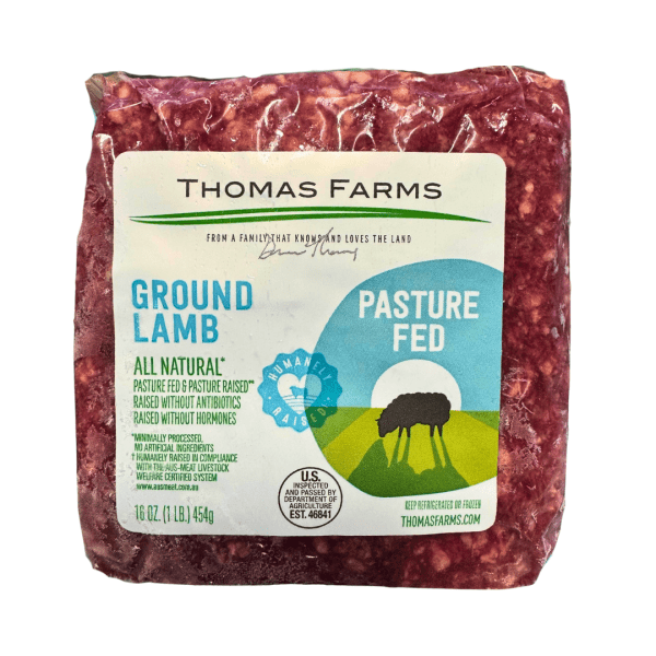 M1302 - Thomas Farm Lamb Halal Ground 6 x 1 Lb