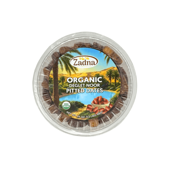 DT0201 - Zadna Organic Deglet Noor Pitted Dates 12 x 24 oz