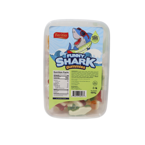 GM0706 - Feritio Gummy Tub Shark 12 x 454g Tubs