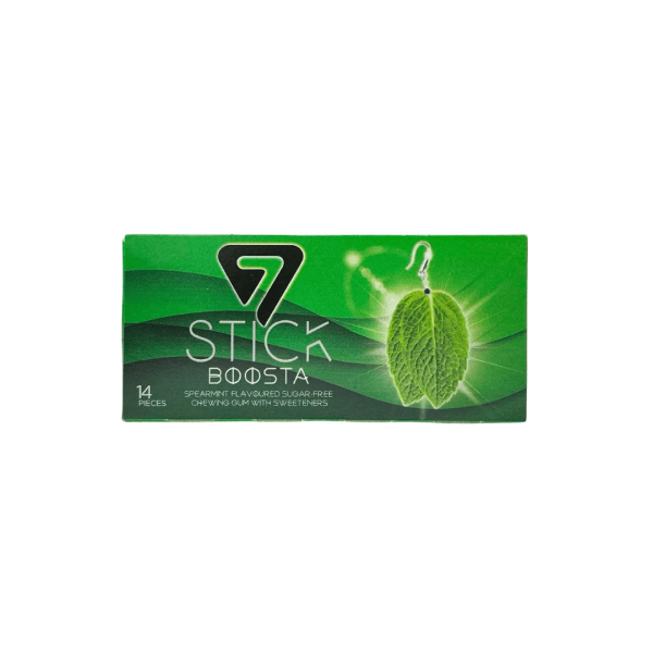 GM0708 - 7Stick Sugar Free Gum Spearmint 12 x 12 x 29g Pack.
