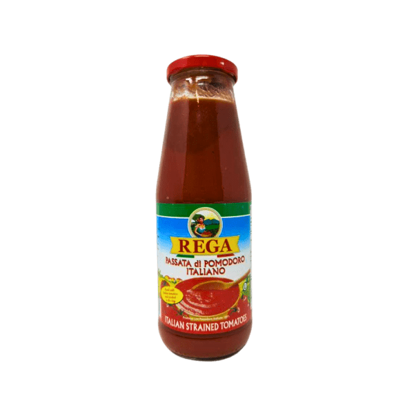 SC05C - Rega Tomato Puree 12 x 680 g Glass Bottles